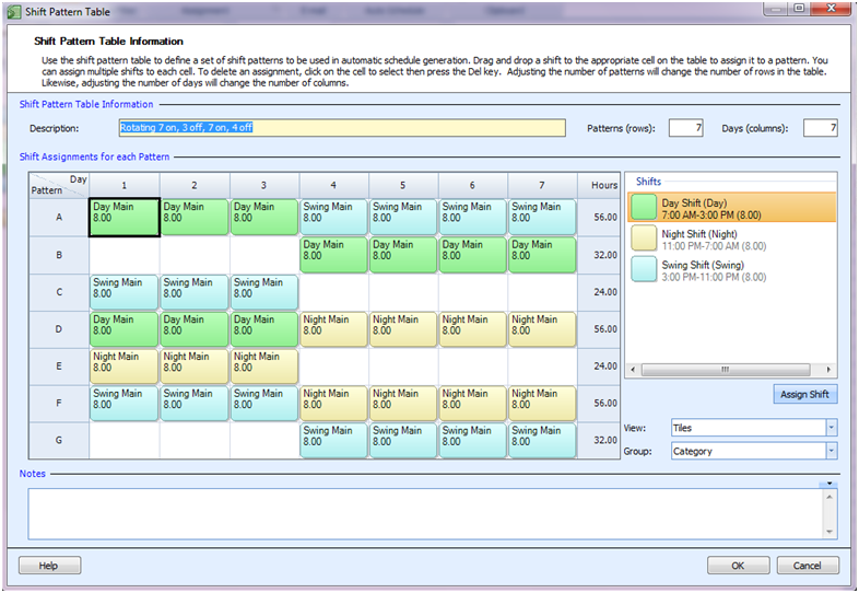 Employee Scheduling Example 24 7 8 Hr Rotating Shifts