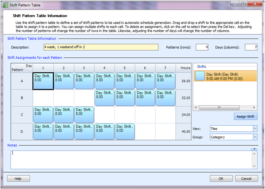 rotating weekend work schedule