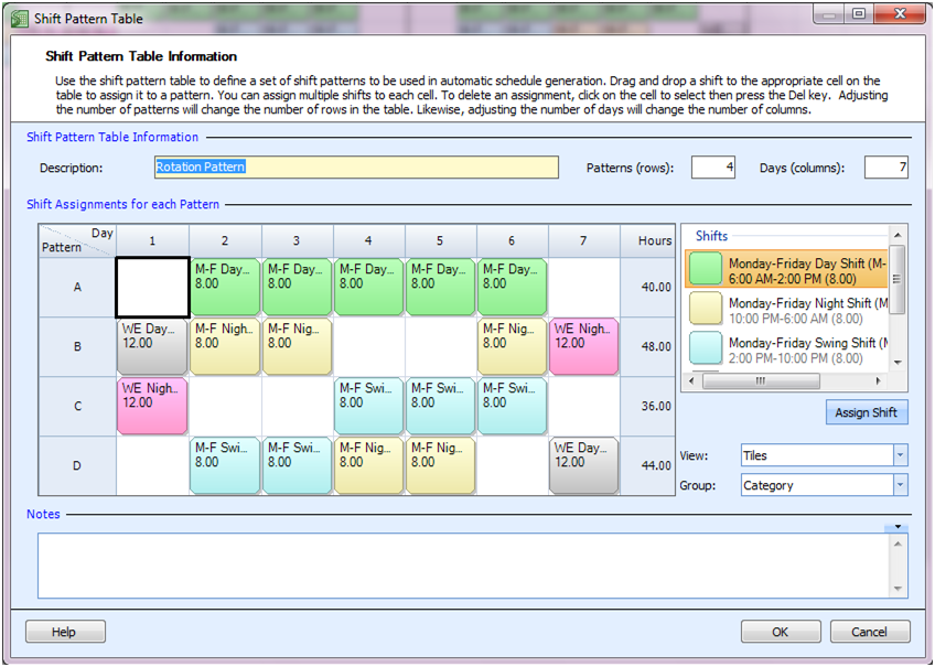 Employee Scheduling Example 24 7 8 Hr Shifts On Weekdays 12 Hr Shifts On Weekends Business